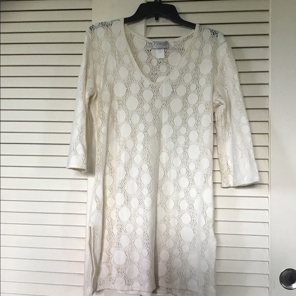 J Valdi Coverups Tops Long Blouse